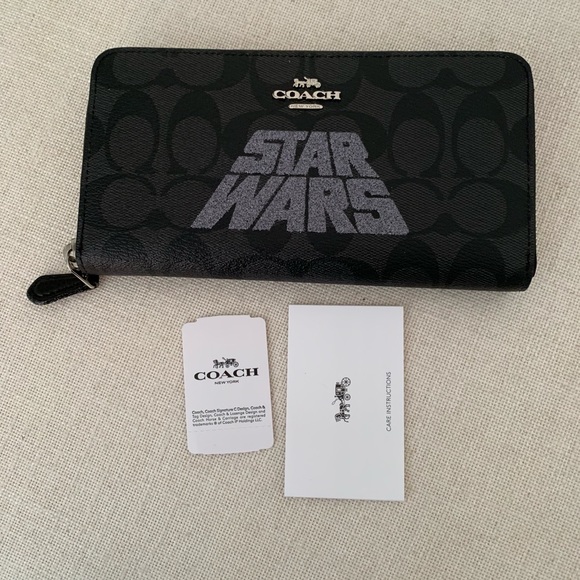 STAR WARS X COACH ACCORDION ZIP WALLET - Picture 1 of 2
